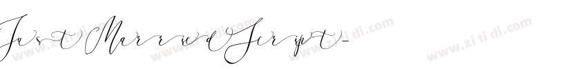 Just Married Script字体转换
